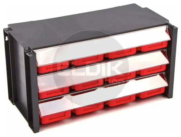Tayg 312007/4 4 x Stapelbare Wandkast met Klep - 12 Bakken