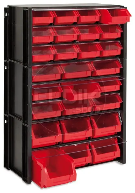Tayg 309007/4 4 x Stapelbare Wandkast met Klep - 9 Bakken