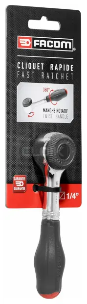 Facom R.360PB Ratel 1/4" met Draaiend Heft