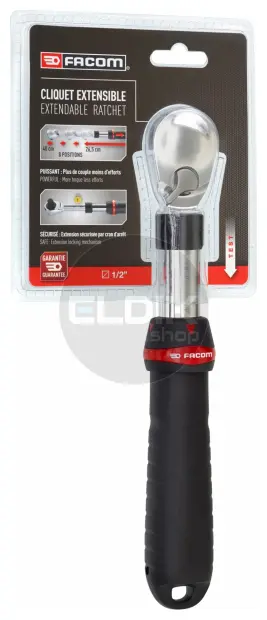 Facom SXL.161PB Ratel Uitschuifbaar met Stofdichte Kop 1/2"