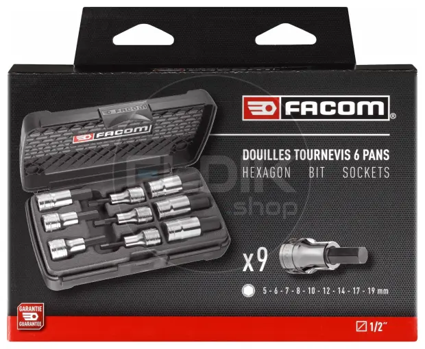 Facom STM.J9APB 9 Delige Inbus Dopsleutelset 1/2"