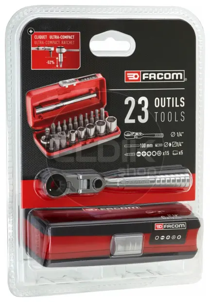 Facom R1PICOPB 23 Delige Doppenset 1/4"