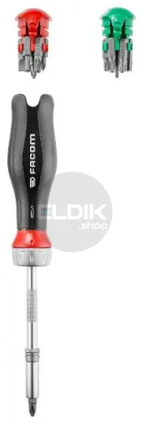 Facom ATCL.1PB Protwist Bitschroevendraaier met Ratel - 15 Bits