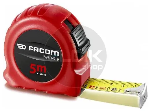 Facom 893B.519PB Dubbelzijdig Rolbandmaat met ABS-behuizing | 5 Meter 19 mm