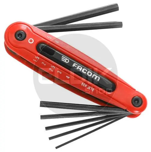Facom 86H.JE7B Inklapbare Inbussleutelset 2,5 - 6 mm