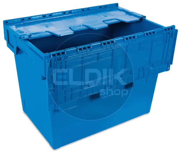 Tayg 6444-T Eurobox met Deksel L600 × B400 × H440 mm - Blauw - 267000