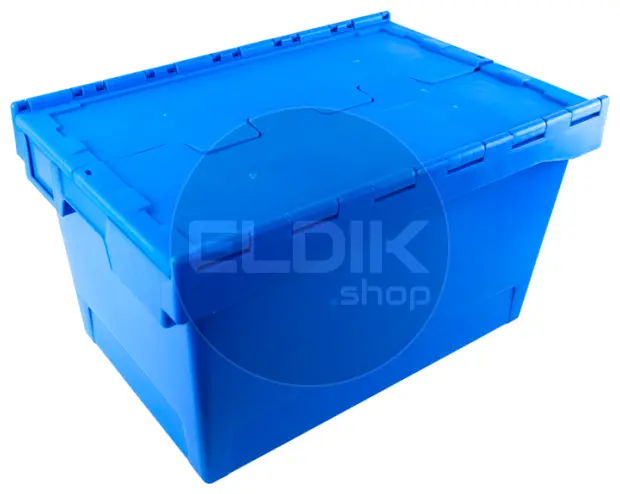 Tayg 6434-T Eurobox met Deksel L600 × B400 × H340 mm - Blauw - 266003