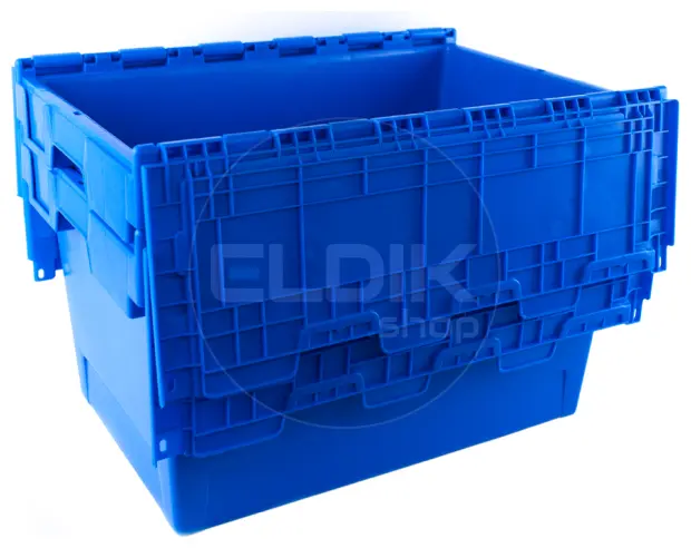 Tayg 6444-T Eurobox met Deksel L600 × B400 × H440 mm - Blauw - 267000
