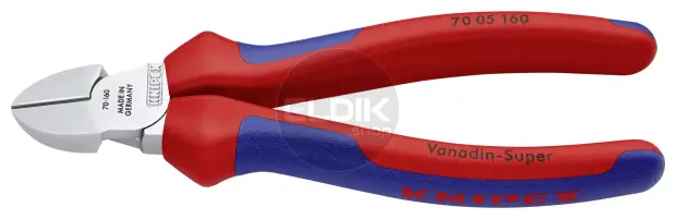 Knipex 70 05 160 Zijsnijtang verchroomd/comfort 160 mm