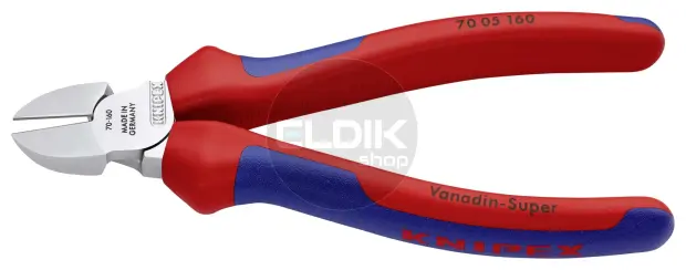 Knipex 70 05 160 Zijsnijtang verchroomd/comfort 160 mm
