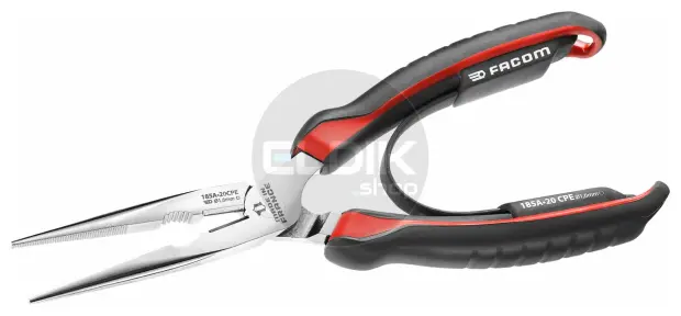 Facom 185A.20CPE Punttang met lange halfronde bekken | 200 mm