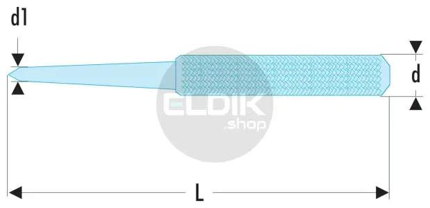 Facom 255.G4 Beklede Centerpunt met Comfortgrip 4 mm