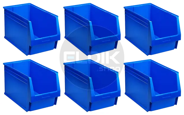 Tayg 59 6 x Magazijn Stapelbak L500 × B303 × H300 mm blauw - 259029/6