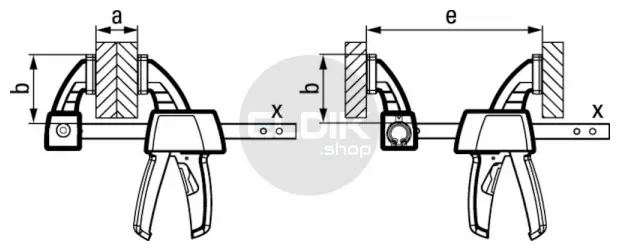 Bessey EZS45-8 Lijmtang Eenhands 0-450 mm