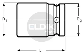 Bahco K8901M-24 Kracht Dopsleutel 3/4", metrisch