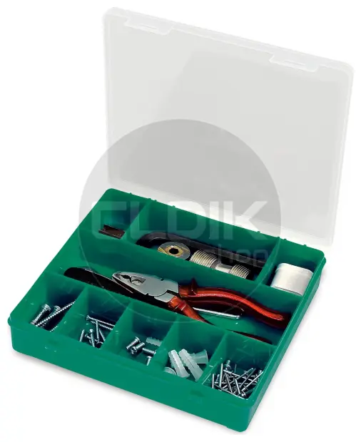 Tayg 33-9 Assortimentsdoos L215 x B207 x H42 mm - Groen - 009006