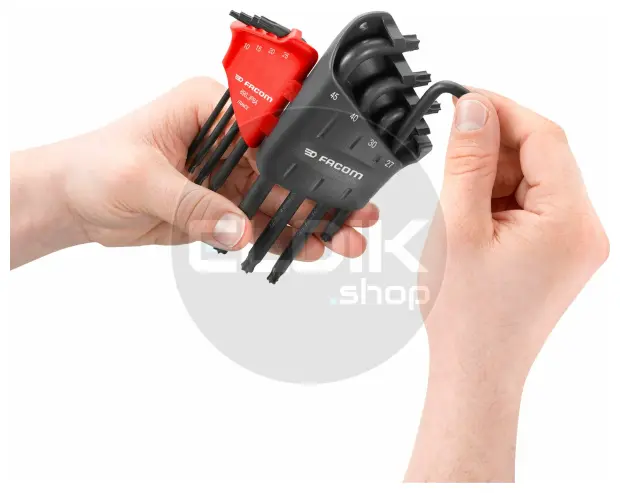 Facom 89S.JP8A 8 Delige Lange Torx Stiftsleutelset met Kogelkop