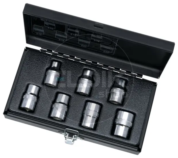 Polar 5090-1207 7 Delige E-Torx Doppenset 1/2"