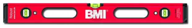 BMI 638180 PSD Waterpas 'Robust', gefreesde meetvlakken, 2 V libellen, handgrepen,   180 cm
