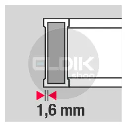BMI Alustar Magnetische waterpas aluminium 150 cm - 694150 EMS