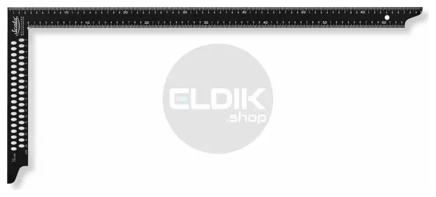 Scala 408333 winkelhaak zwart 700 x 300 mm, met markeergaten
