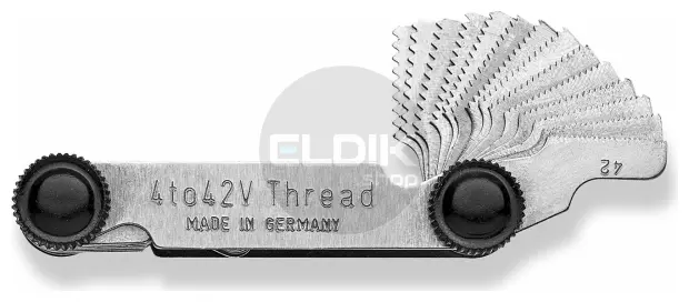 Scala 464.120-x schroefdraadmeter, 30 blads, BSW - BSF 4 - 42