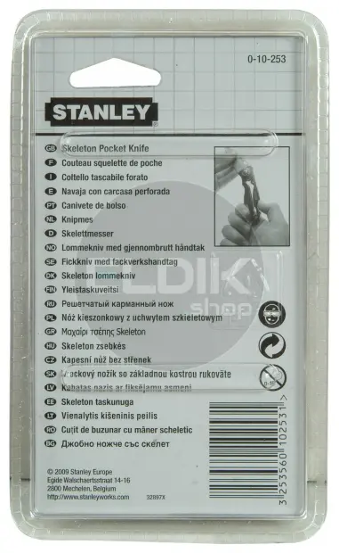 Stanley 0-10-253 Skeleton Mes