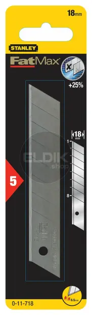 Stanley 0-11-718 FATMAX Reserve Afbreekmes 18 mm | 5 Delige Set