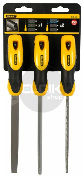 Stanley 0-22-445 3delige Set Vijlen Bastaard 150mm
