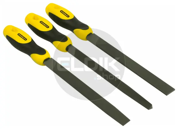 Stanley 0-22-464 3delige Set Vijlen Halfzoet 200mm
