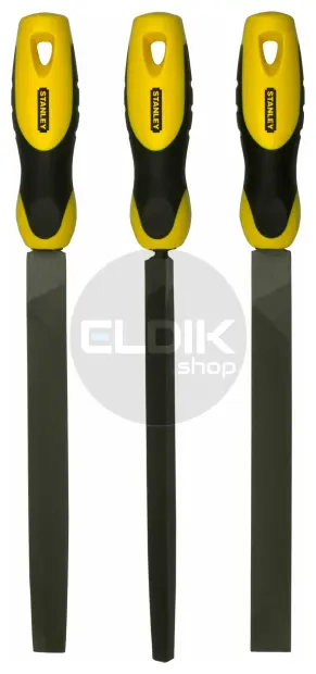 Stanley 0-22-464 3delige Set Vijlen Halfzoet 200mm