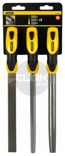 Stanley 0-22-464 3delige Set Vijlen Halfzoet 200mm