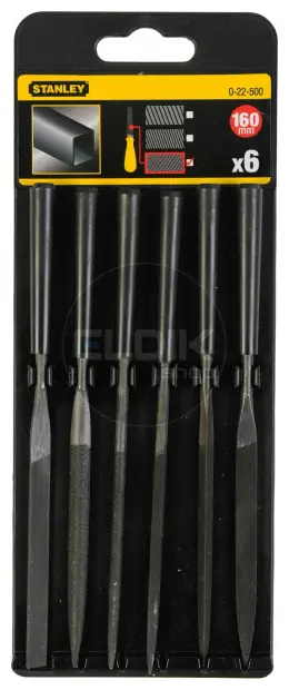 Stanley 0-22-500 6delige set Naaldvijlen