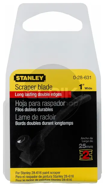 Stanley 0-28-631 Reserve Mesjes 25 mm voor 2-28-616 | 2 Delige Set