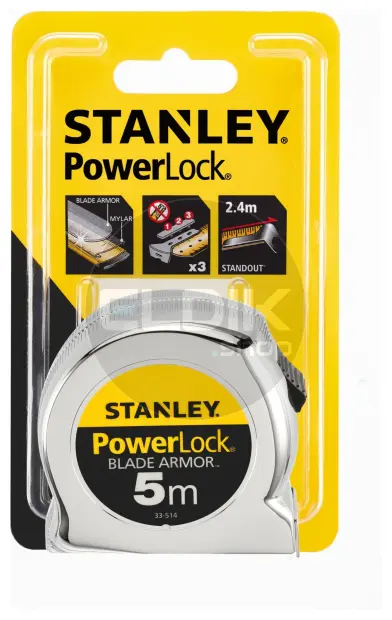 Stanley 0-33-514 Rolbandmaat Powerlock Blade Armor 5m - 25mm
