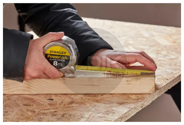 Stanley 0-33-527 Rolbandmaat Powerlock Blade Armor 8m - 25mm