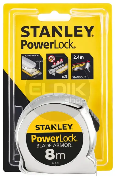Stanley 0-33-527 Rolbandmaat Powerlock Blade Armor 8m - 25mm