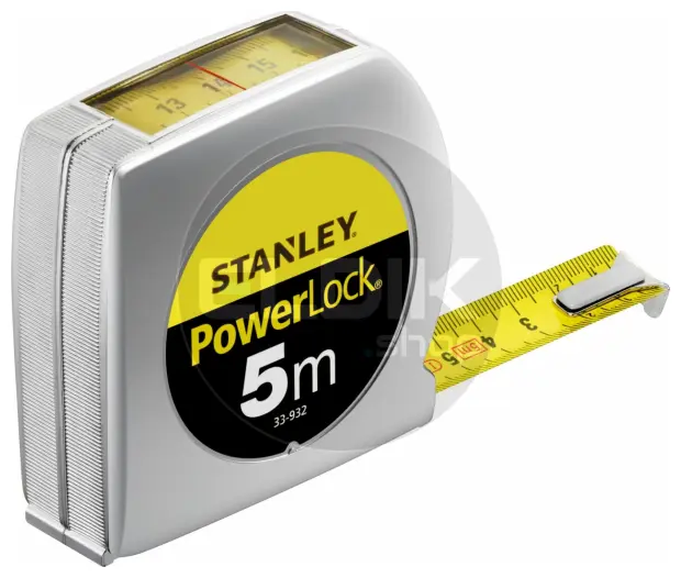Stanley 0-33-932 Rolbandmaat Powerlock 5m - 19mm Boveninkijkvenster