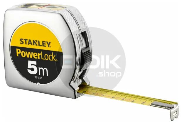 Stanley 0-33-932 Rolbandmaat Powerlock 5m - 19mm Boveninkijkvenster