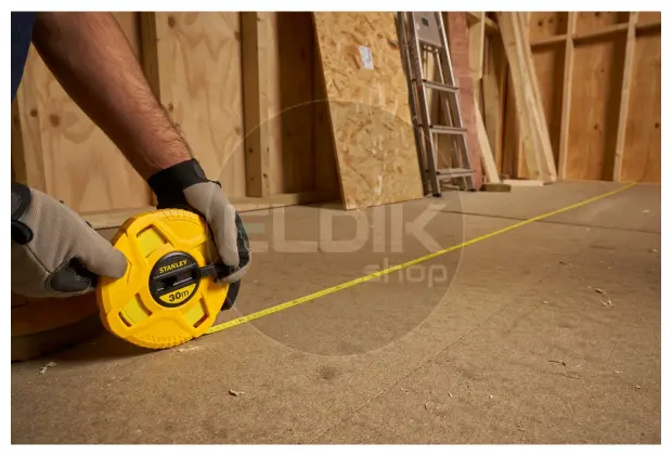 Stanley 0-34-297 Landmeter Fiberglas 30m - 12,7mm Gesloten Kast