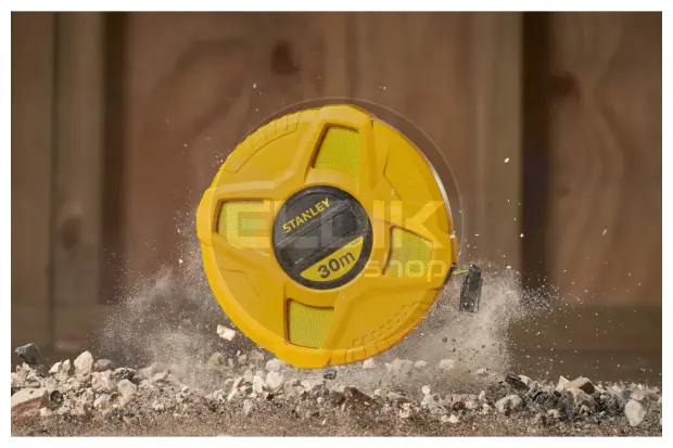 Stanley 0-34-297 Landmeter Fiberglas 30m - 12,7mm Gesloten Kast
