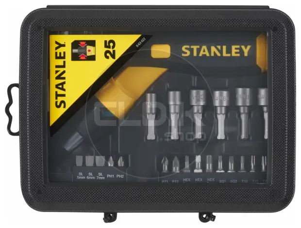Stanley 0-63-022 22 Delige Pistoolgreep Ratel-Bit-Set