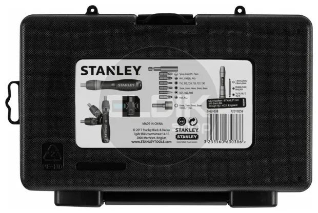 Stanley 0-63-038 38 Delige Pistoolgreep Ratel-Bit-Set