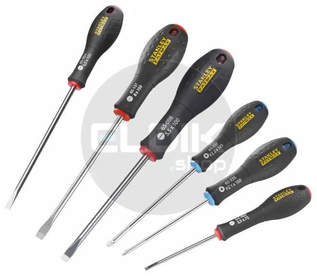 Stanley 0-65-428 FATMAX Schroevendraaierset 6-delig - Standaard/Parallel/Pozidriv