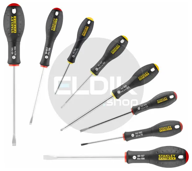 Stanley 0-65-437 FATMAX Schroevendraaierset 8-delig - Standaard/Parallel/Phillips