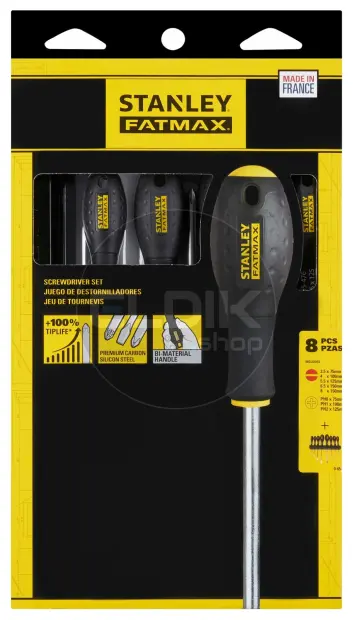 Stanley 0-65-437 FATMAX Schroevendraaierset 8-delig - Standaard/Parallel/Phillips