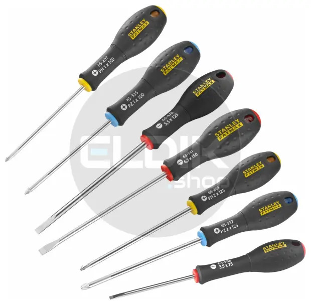 Stanley 0-65-438 FATMAX Schroevendraaierset 7-delig - Standaard/Parallel/Phillips/Pozidriv