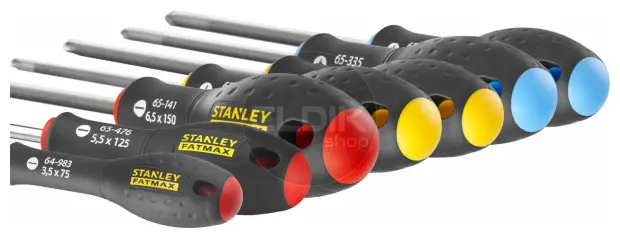 Stanley 0-65-438 FATMAX Schroevendraaierset 7-delig - Standaard/Parallel/Phillips/Pozidriv