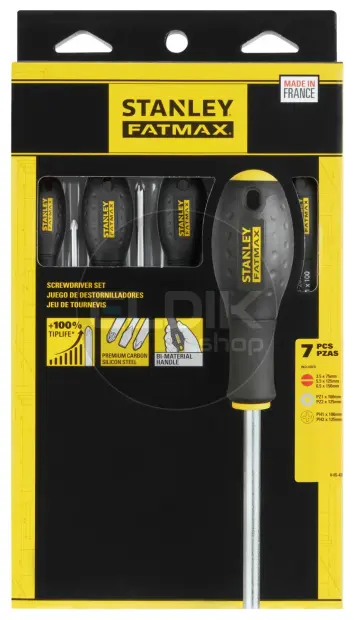 Stanley 0-65-438 FATMAX Schroevendraaierset 7-delig - Standaard/Parallel/Phillips/Pozidriv