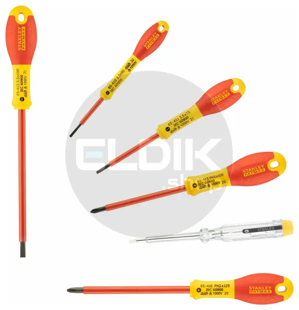 Stanley 0-65-441 FATMAX VDE-schroevendraaierset 6-delig - Parallel/Phillips en Spanningszoeker